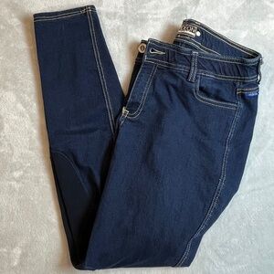 Irideon Verano Bit & Reins Stretch Denim Breech Horses sz 30 Knee Patches